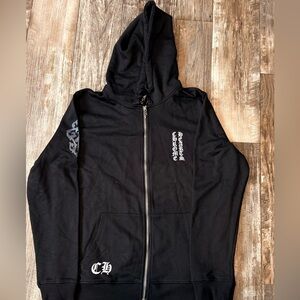 Chrome heart multi cross zip up